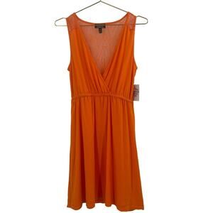 ✨NWT Southern Breeze Orange Swim cover Dress with Braided Detail small coverup